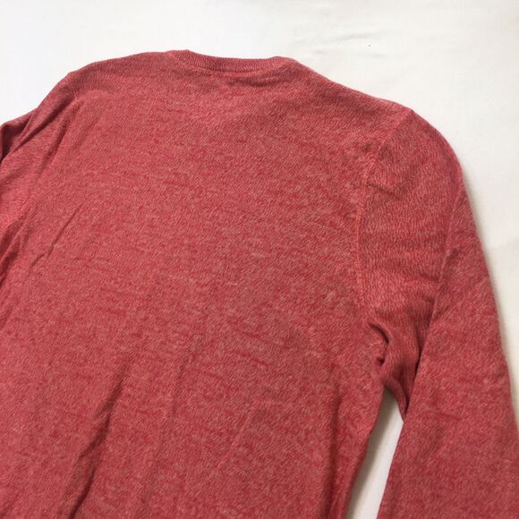 J McLAUGHLIN Sweater Men's L Candy Cane Red Crew Neck Pullover Speckled Cotton - Picture 8 of 16